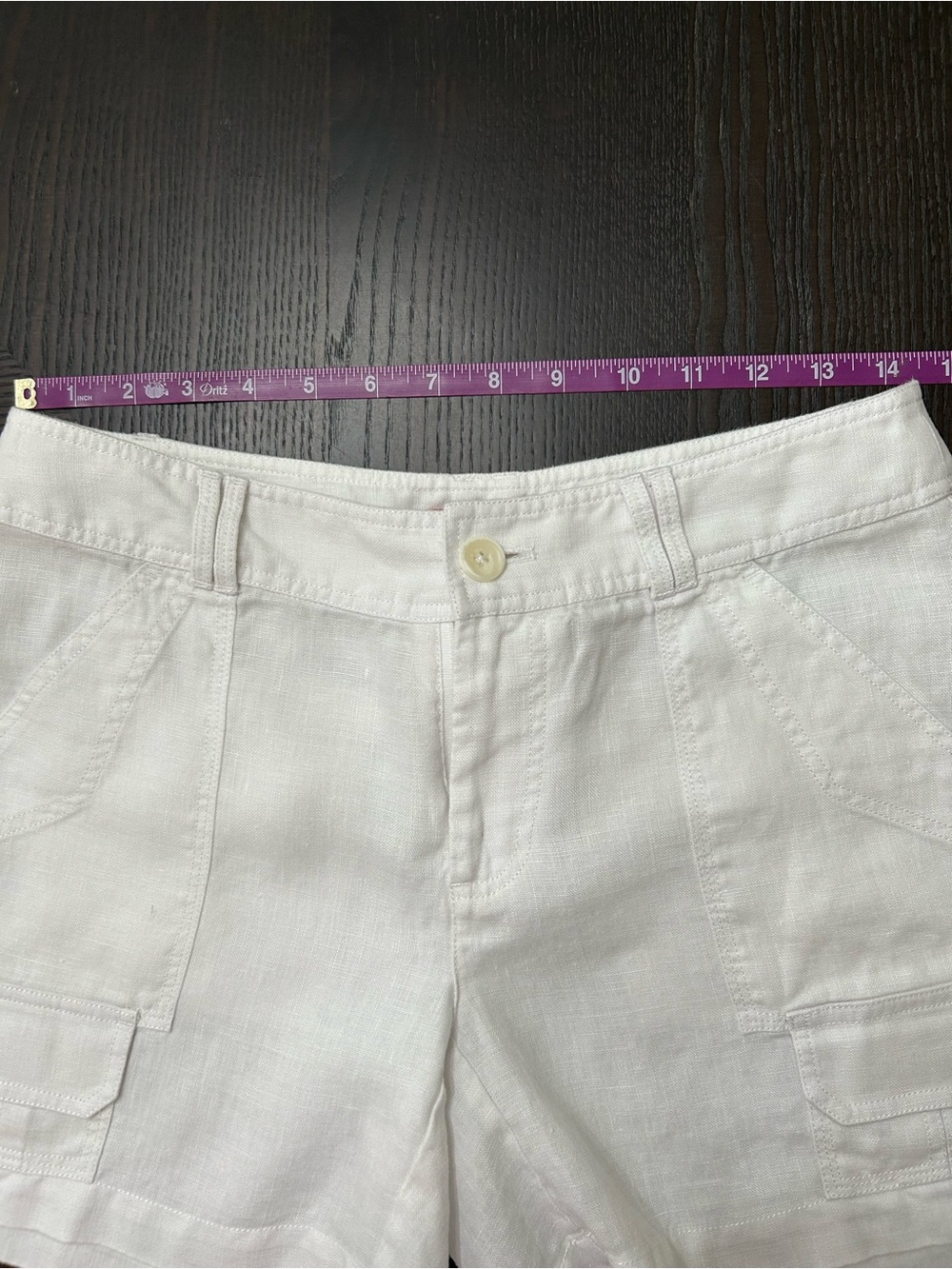TOMMY BAHAMA LINEN CARGO SHORTS SIZE 0 - Picture 4 of 5